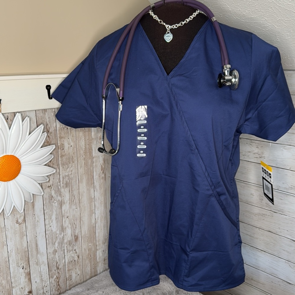 Navy Blue Scrub Tops, Size M
